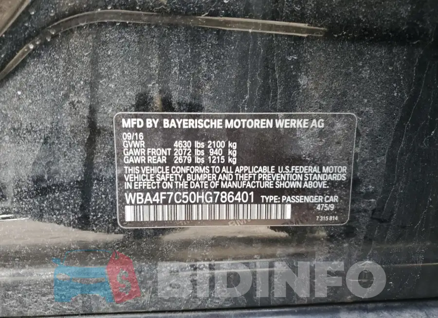 WBA4F7C50HG786401 Photo# 12