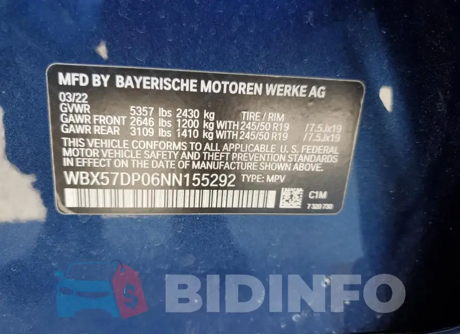 WBX57DP06NN155292 Photo# 14