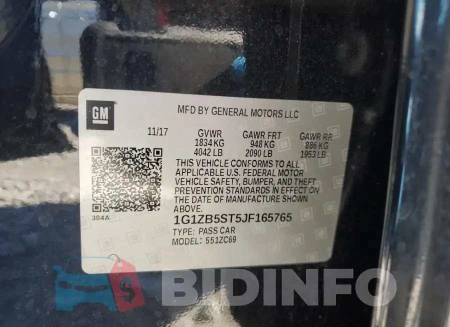 1G1ZB5ST5JF165765 Photo# 12