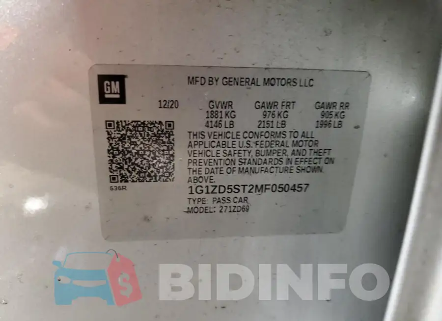1G1ZD5ST2MF050457 Photo# 12