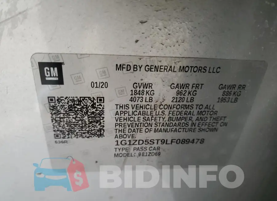 1G1ZD5ST9LF089478 Photo# 12