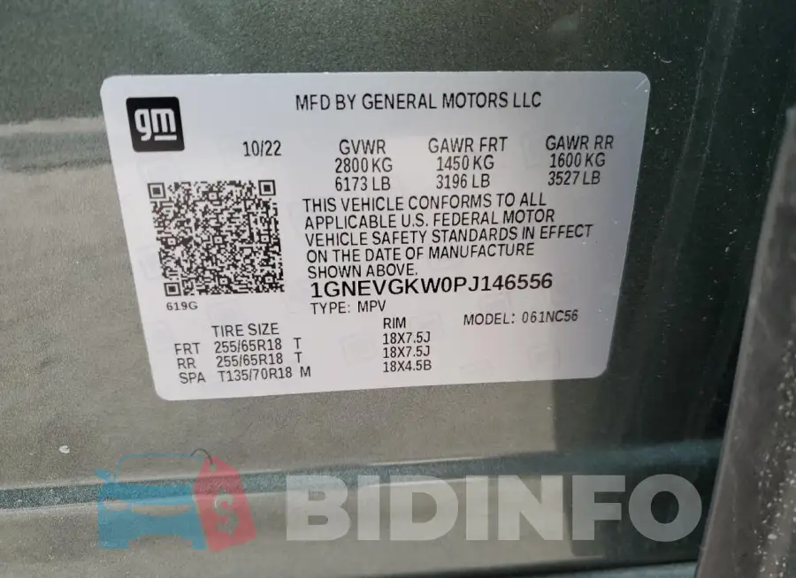 1GNEVGKW0PJ146556 Photo# 14