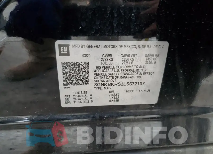 3GNKBKRS1LS672107 Photo# 13
