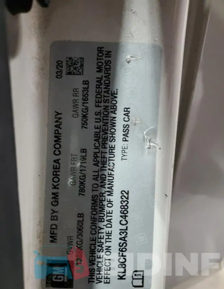 KL8CF6SA3LC468322 Photo# 12
