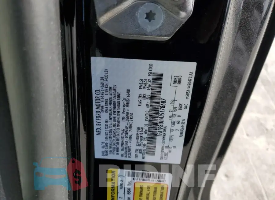 1FATP8UH4J5178687 Photo# 12