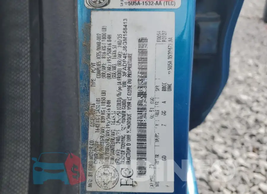 3FADP4EJ8GM158413 Photo# 12