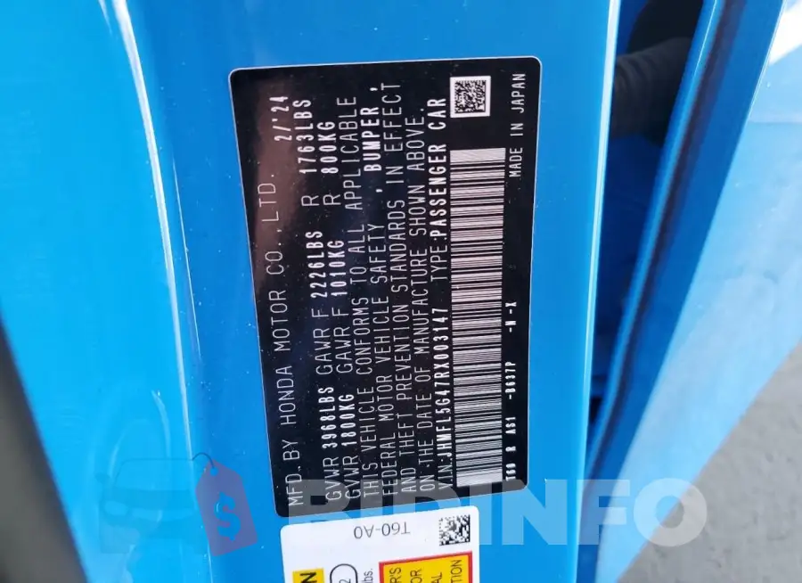 JHMFL5G47RX003147 Photo# 12