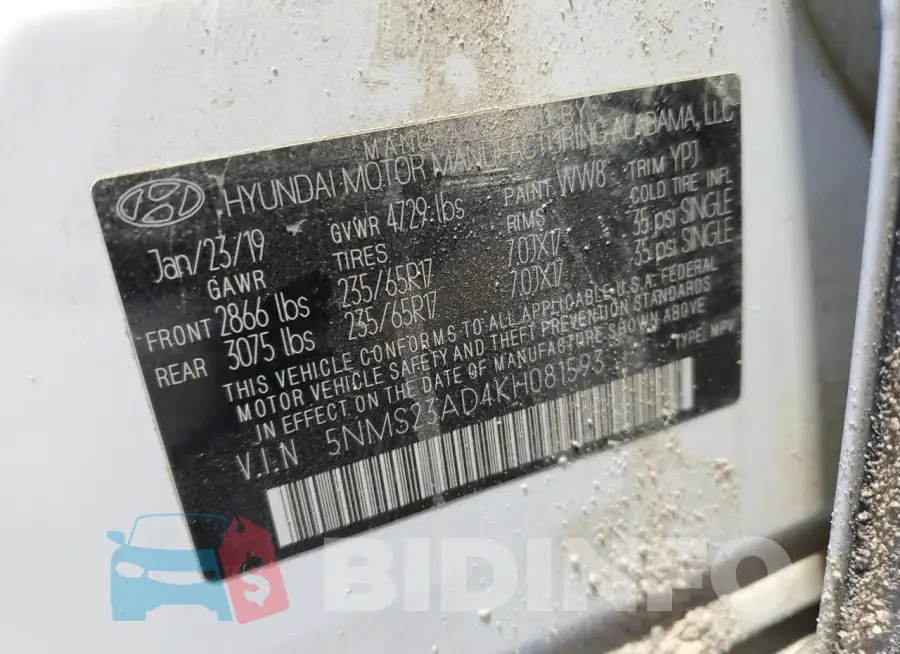 5NMS23AD4KH081593 Photo# 13
