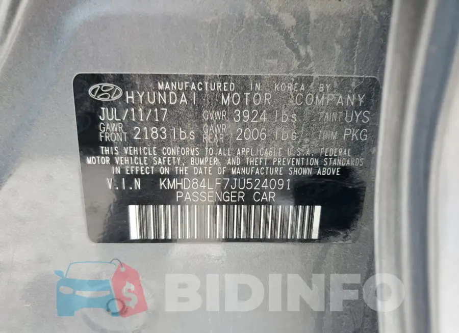 KMHD84LF7JU524091 Photo# 12