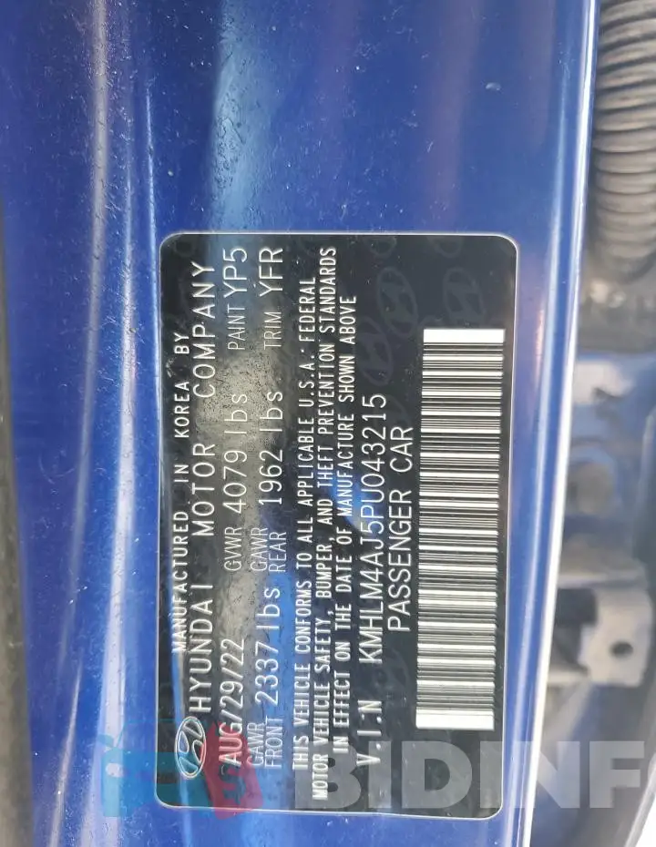 KMHLM4AJ5PU043215 Photo# 12