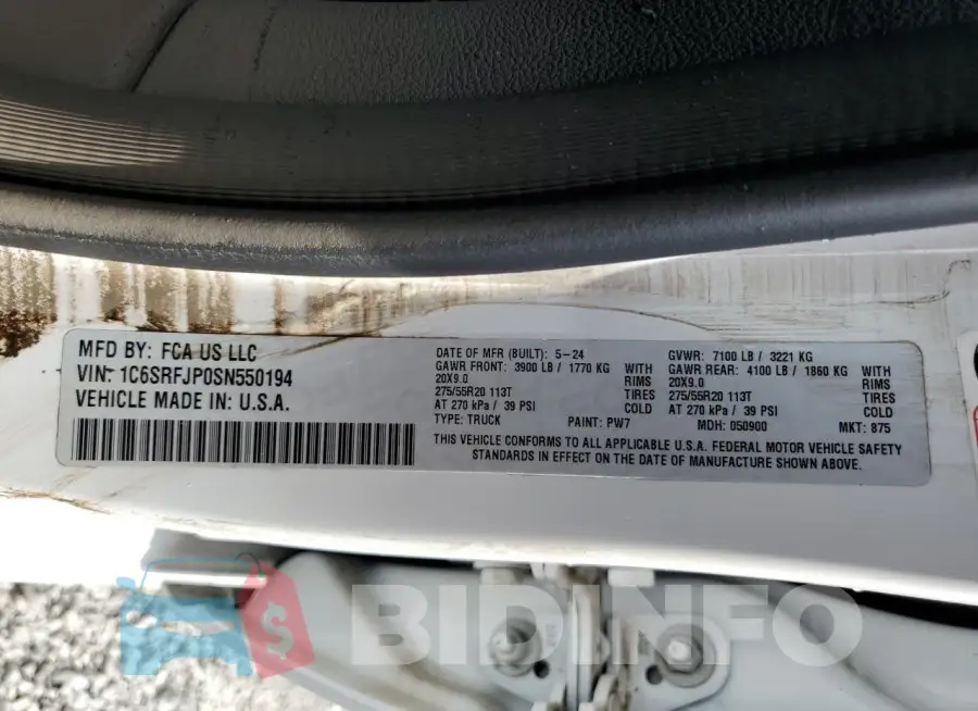 1C6SRFJP0SN550194 Photo# 12