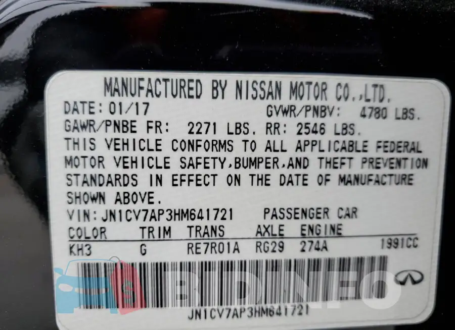 JN1CV7AP3HM641721 Photo# 12