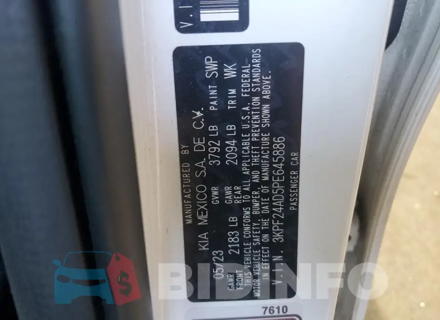 3KPF24AD5PE645886 Photo# 12