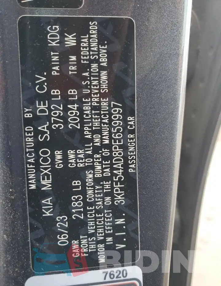 3KPF54AD8PE659997 Photo# 13