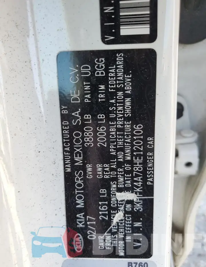 3KPFK4A78HE120106 Photo# 12