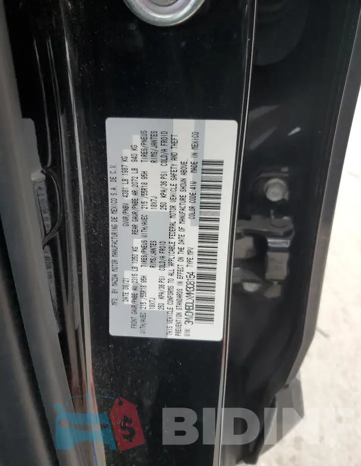 3MVDMBDLXMM308154 Photo# 14