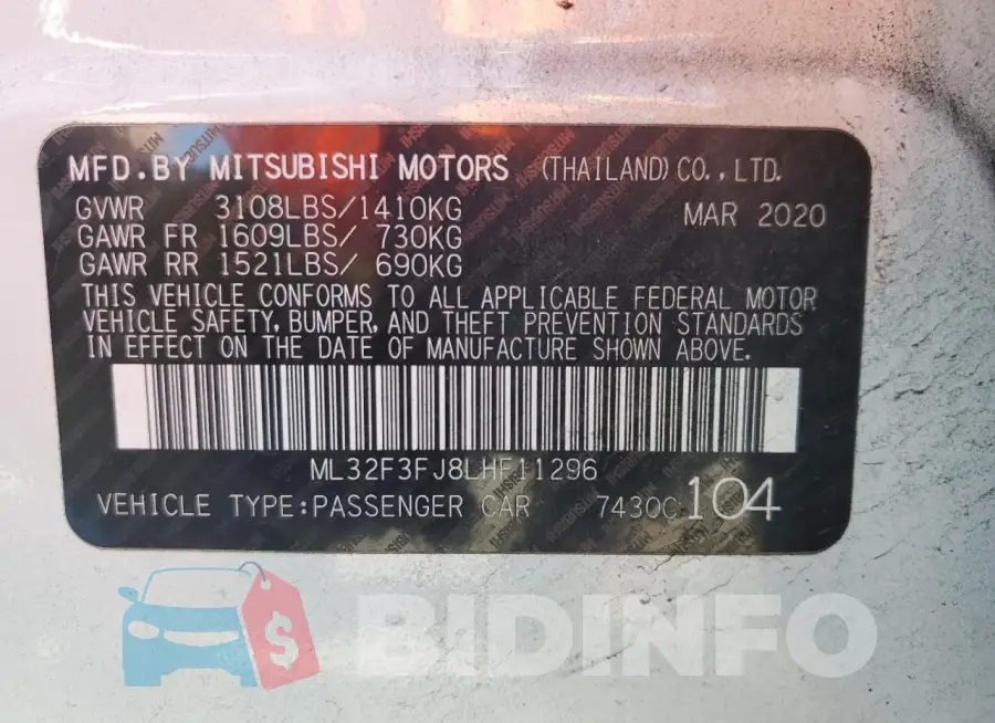 ML32F3FJ8LHF11296 Photo# 12