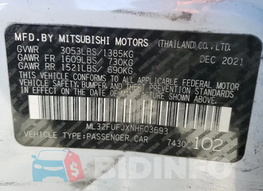 ML32FUFJXNHF03693 Photo# 12