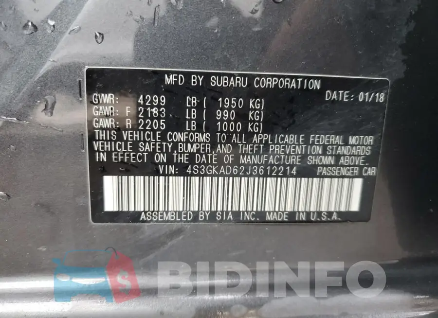 4S3GKAD62J3612214 Photo# 13