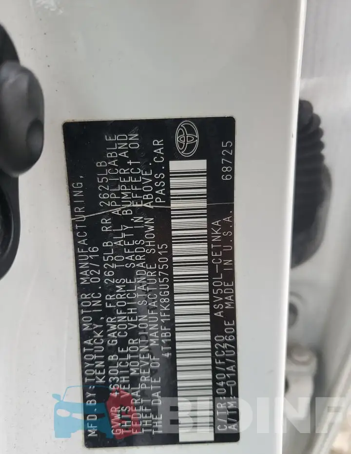 4T1BF1FK8GU575015 Photo# 13
