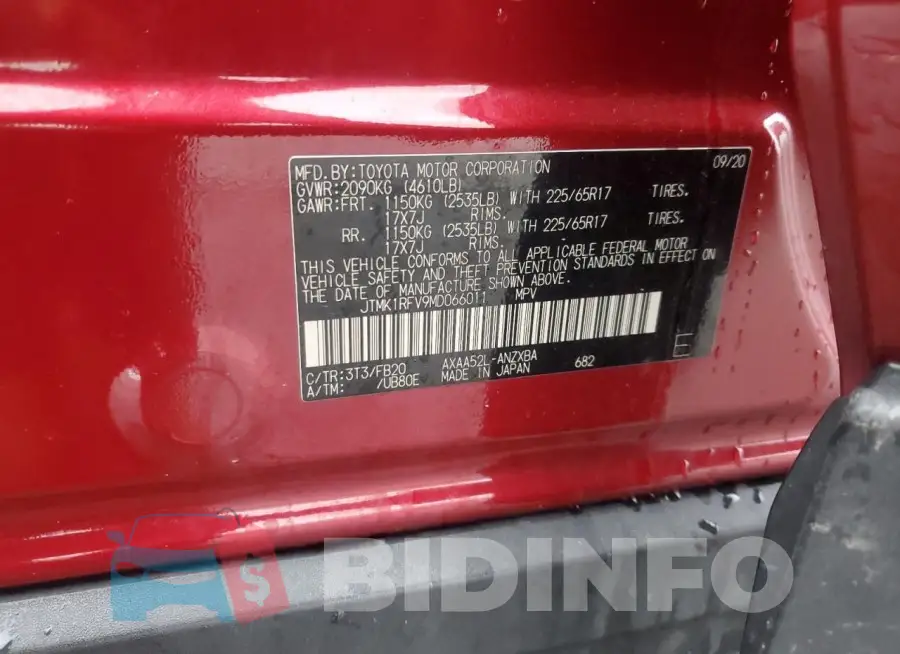 JTMK1RFV9MD066011 Photo# 14