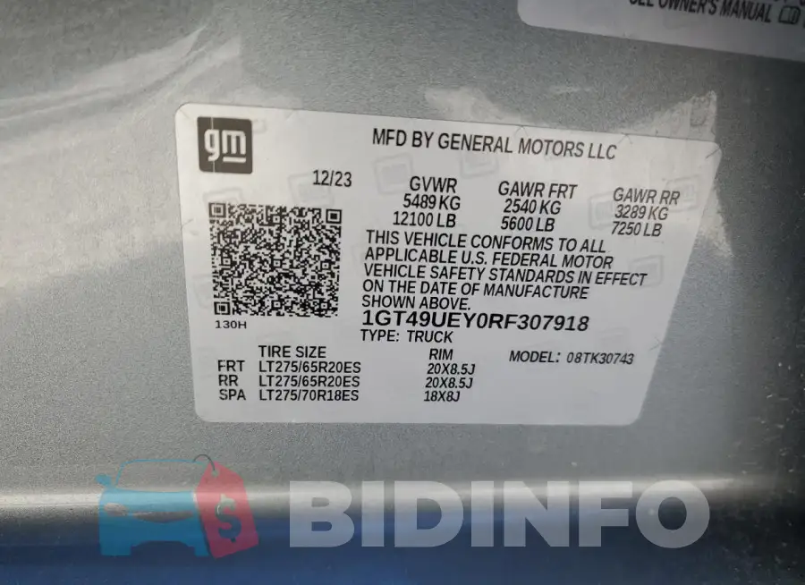 1GT49UEY0RF307918 Photo# 12