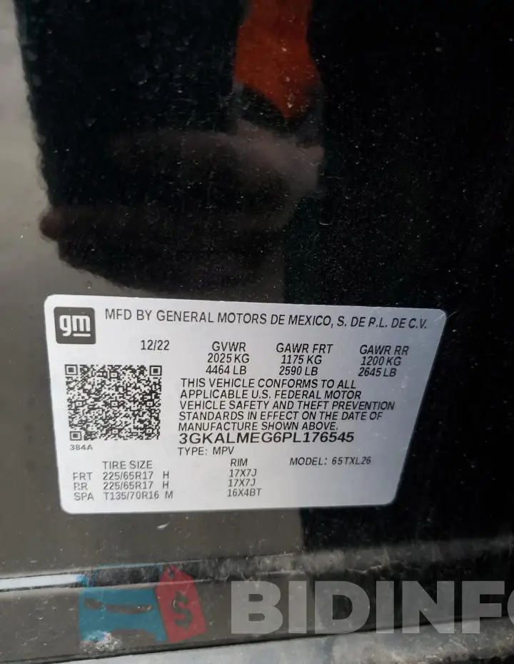 3GKALMEG6PL176545 Photo# 13