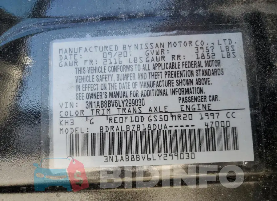 3N1AB8BV6LY299030 Photo# 12