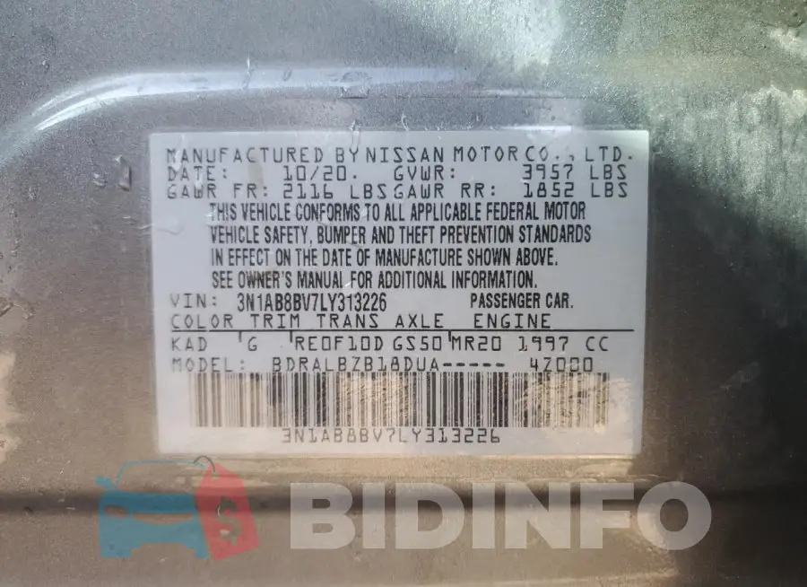 3N1AB8BV7LY313226 Photo# 13