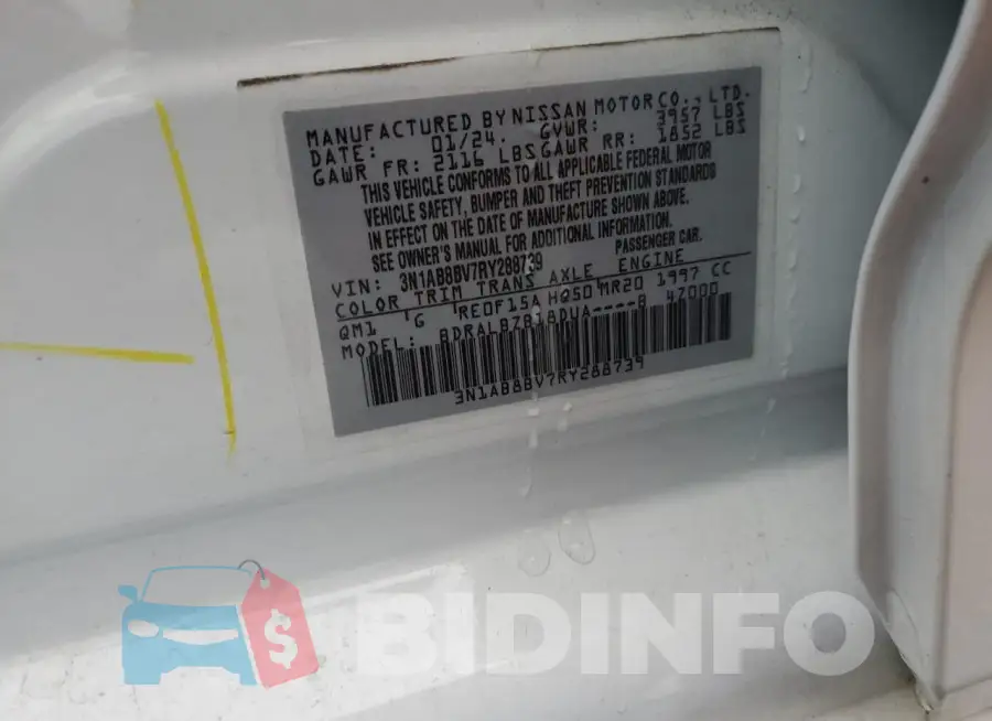 3N1AB8BV7RY288739 Photo# 12