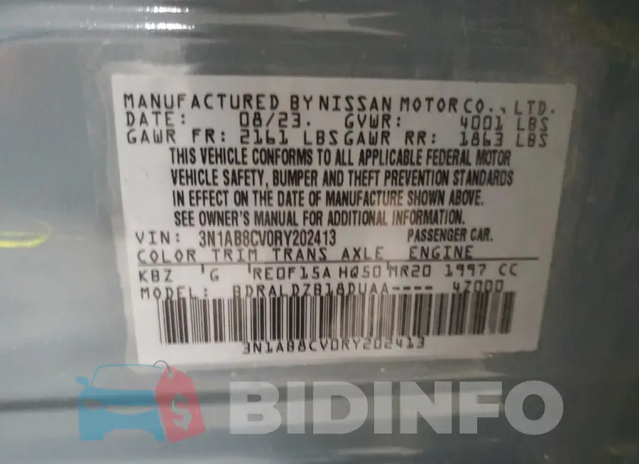 3N1AB8CV0RY202413 Photo# 12