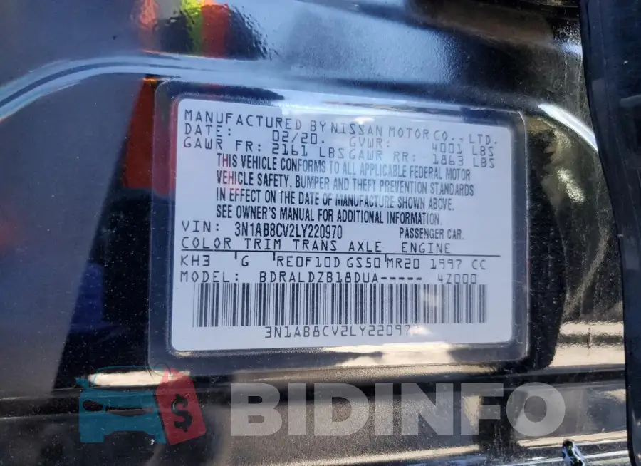3N1AB8CV2LY220970 Photo# 12