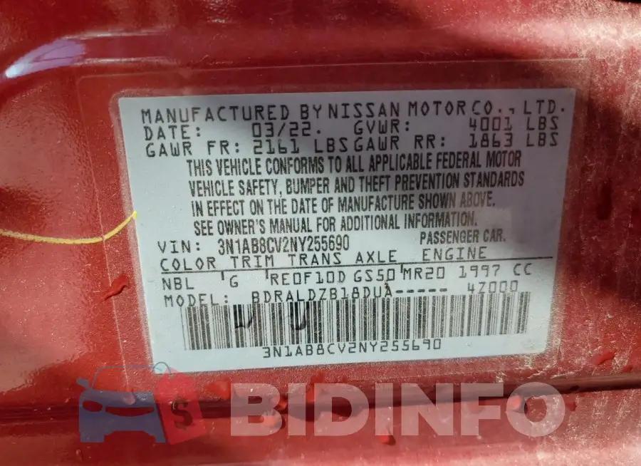 3N1AB8CV2NY255690 Photo# 12