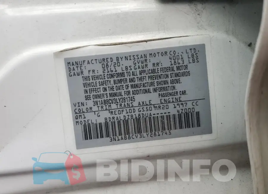 3N1AB8CV3LY281745 Photo# 12