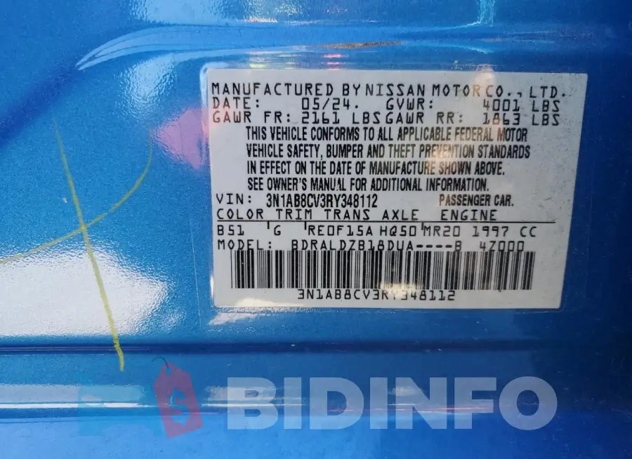 3N1AB8CV3RY348112 Photo# 12