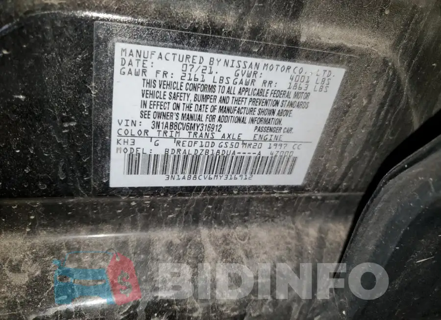 3N1AB8CV6MY316912 Photo# 13