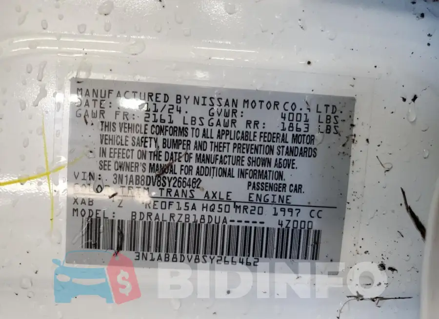 3N1AB8DV8SY266462 Photo# 11