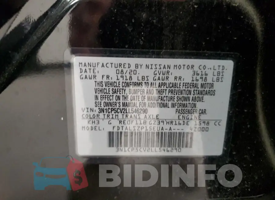 3N1CP5CV2LL546290 Photo# 12