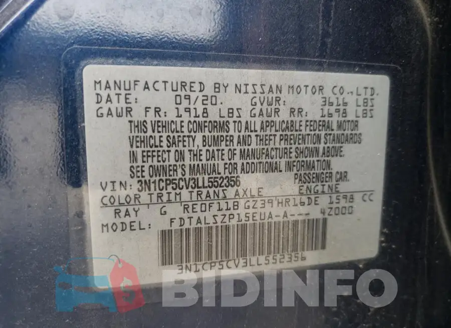 3N1CP5CV3LL552356 Photo# 13