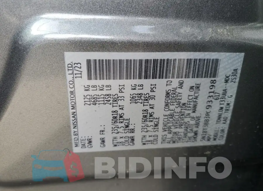 5N1BT3BB3PC933198 Photo# 13