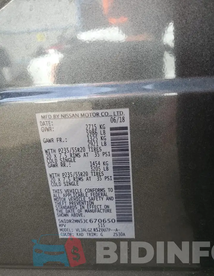 5N1DR2MN5JC670650 Photo# 12