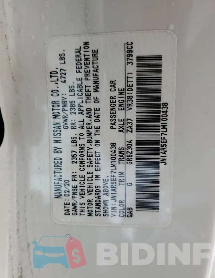 JN1AR5EF7LM100438 Photo# 13