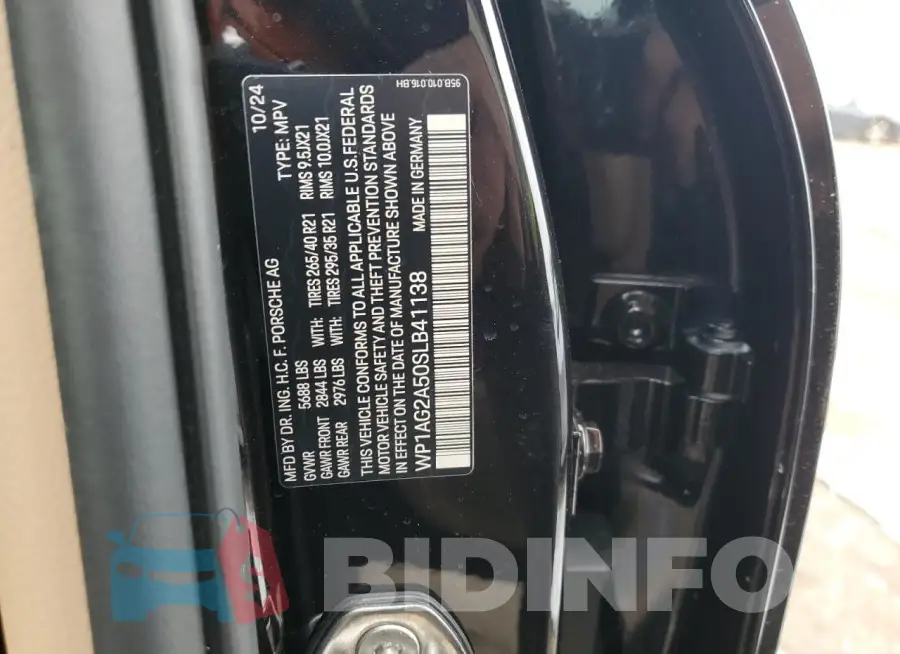 WP1AG2A50SLB41138 Photo# 12