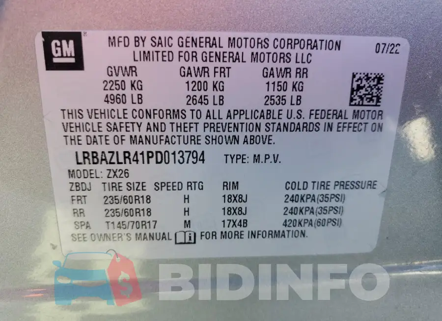 LRBAZLR41PD013794 Photo# 13
