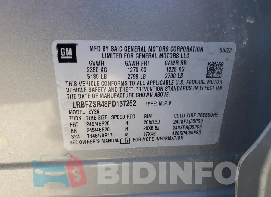 LRBFZSR48PD157262 Photo# 14