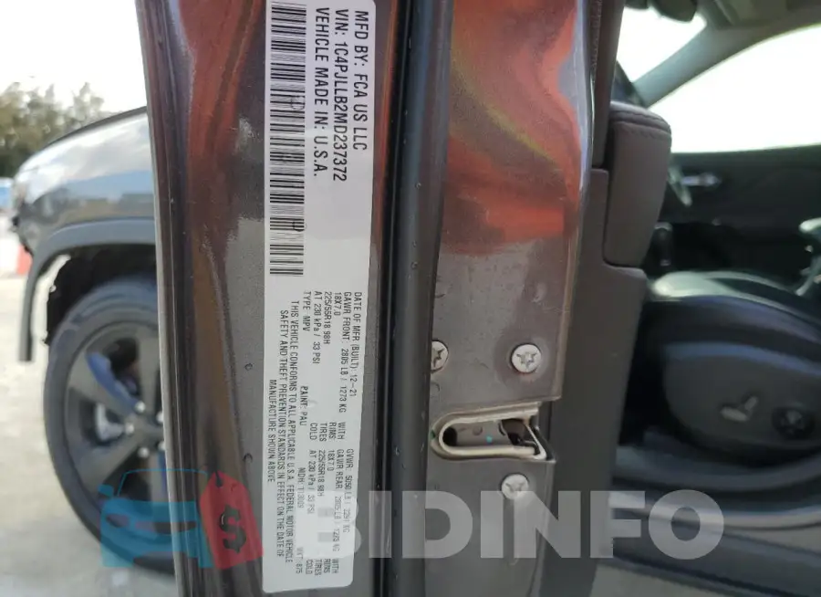 1C4PJLLB2MD237372 Photo# 14