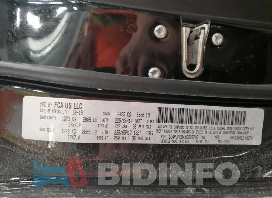 1C4PJMCB4KD329702 Photo# 13