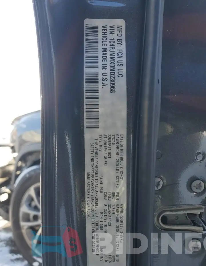 1C4PJMMX0MD230968 Photo# 13