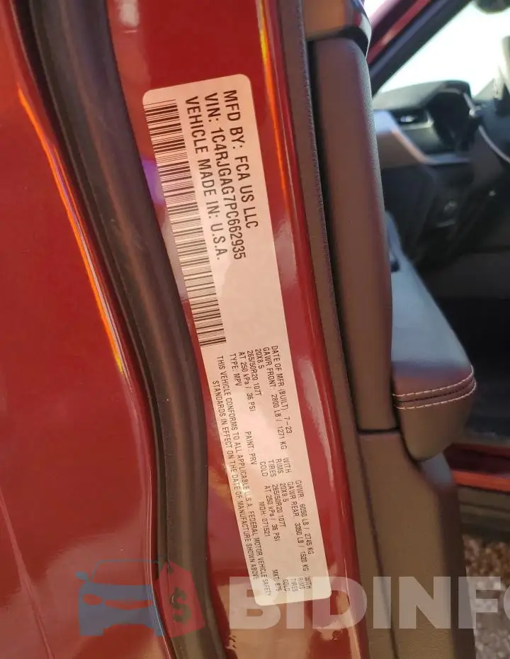 1C4RJGAG7PC662935 Photo# 13