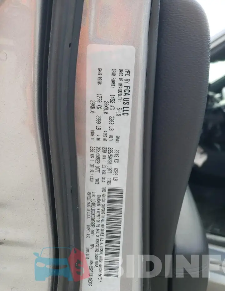 1C4RDJDG2KC803693 Photo# 13